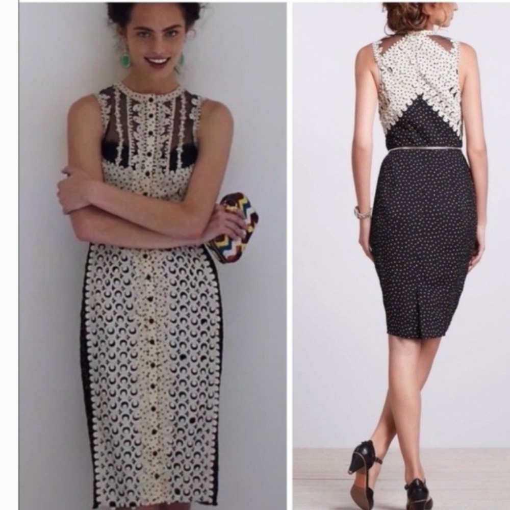 Beguile by Byron Lars Laser-Cut Sheath Dress Size 2 Petite